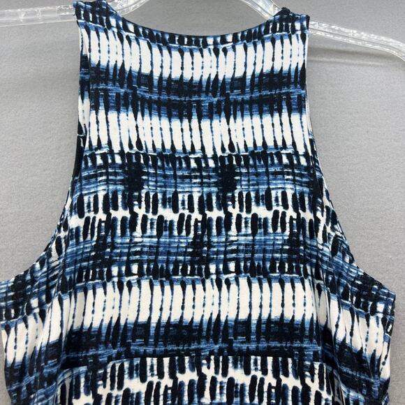 Athleta Swing Dress Shabori Tie Dye Women’s Size Small Blue and White - Picture 3 of 10